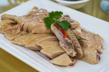 Lezzetli bir Çin yemeği, haşlanmış ördek.