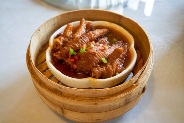 A classic and delicious Cantonese morning tea, steamed chicken feet