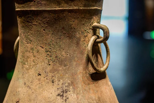 古代中国の絶妙な青銅器のクローズアップ — ストック写真