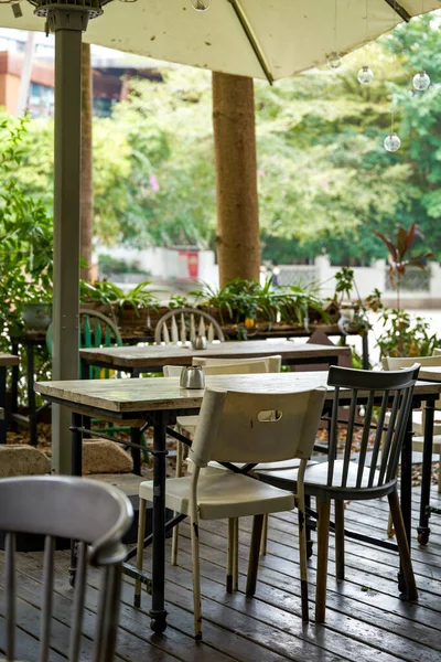 Elegante Cafetería Con Decoración Moderna —  Fotos de Stock
