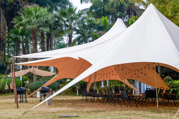 Various canopies for outdoor camping