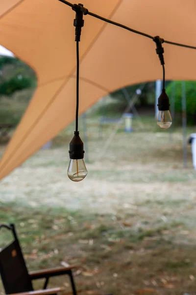 Incandescent lighting system for outdoor camping