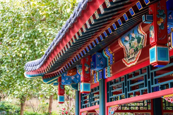 Alte Gebäude Der Luxuriösen Alten Chinesischen Traditionellen Königlichen Gärten — Stockfoto