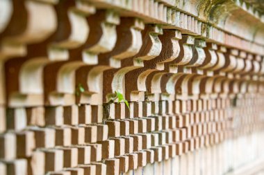 Xinjiang etnik tarzındaki binaların duvarlarının ve saçaklarının tasarımı