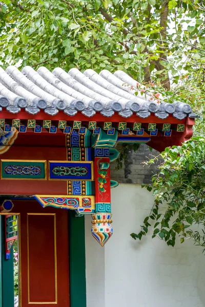 Lüks Antik Çin Geleneksel Kraliyet Bahçelerinin Antik Binaları — Stok fotoğraf