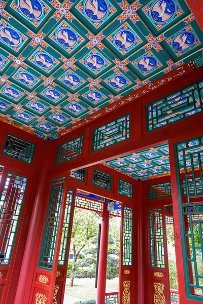 Αρχαία Κτίρια Από Πολυτελή Αρχαία Κινέζικα Παραδοσιακά Βασιλικούς Κήπους — Φωτογραφία Αρχείου
