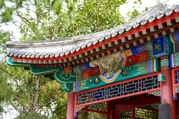 Lüks Antik Çin Geleneksel Kraliyet Bahçelerinin Antik Binaları — Stok fotoğraf