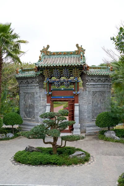 Gamla Byggnader Lyxiga Gamla Kinesiska Traditionella Kungliga Trädgårdar — Stockfoto