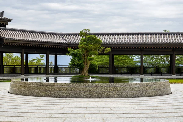 Fonte Abastecimento Água Jardim Budista Japonês Mosteiro Tsz Shan Hong — Fotografia de Stock