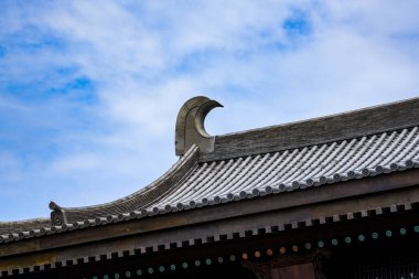 Hong Kong 'daki Tsz Shan Tapınağı' nın ahşap yapısı Japon tarzı Tang tarzı mimari tapınağı.