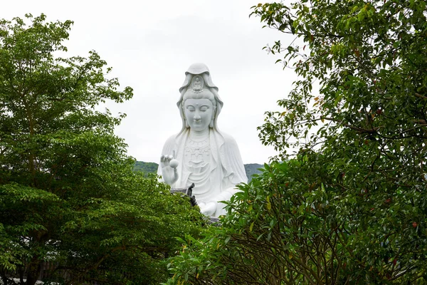 Asiens Största Buddiststaty Guanyin Vid Tsz Shan Klostret Hongkong — Stockfoto
