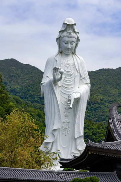 Estatua Guanyin Budista Más Grande Asia Monasterio Tsz Shan Hong — Foto de Stock