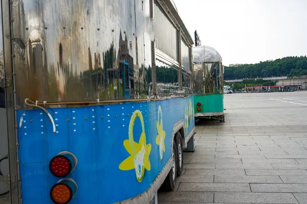 Commercial tin stall truck in the park