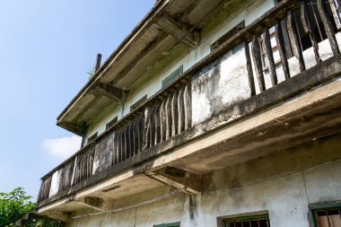 Çin kırsalında eski tuğla evler