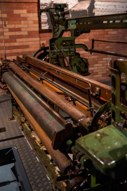 Liuzhou Sanayi Müzesi, Guangxi, Çin 'de büyük makineler ve vitesler.