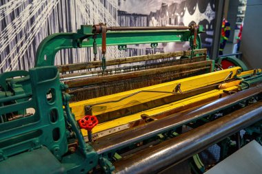 Liuzhou Sanayi Müzesi, Guangxi, Çin 'de büyük makineler ve vitesler.