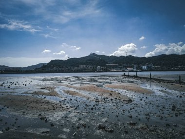 Macau, Çin 'deki açık deniz plajı.