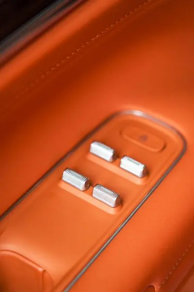 stock image Close-up of the door details of a new energy electric car