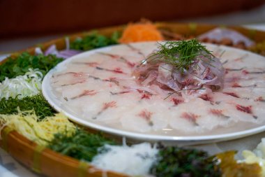 Guangxi, Çin 'den taze ve lezzetli balıklar.
