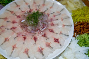 Guangxi, Çin 'den taze ve lezzetli balıklar.