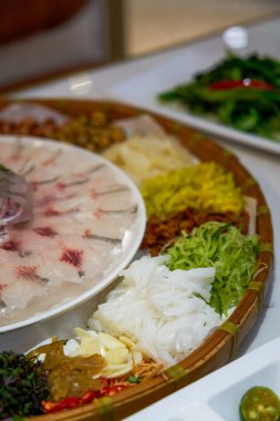 Guangxi, Çin 'den taze ve lezzetli balıklar.