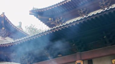 Qingxiu Dağı Guanyin Tapınağı, Nanning, Guangxi, Çin, Budist tapınağı manzarası