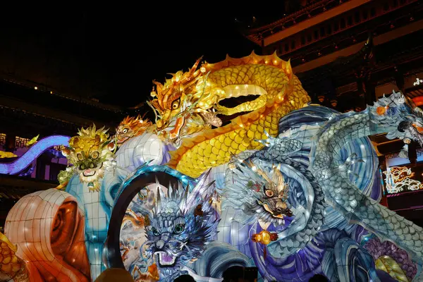 Yu Garden Yeni Yıl Feneri Sergisi Şangay, Çin