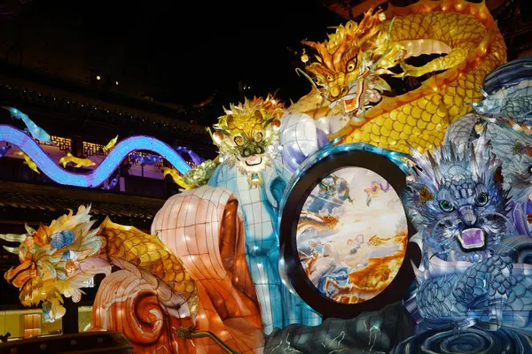 Yu Garden Yeni Yıl Feneri Sergisi Şangay, Çin