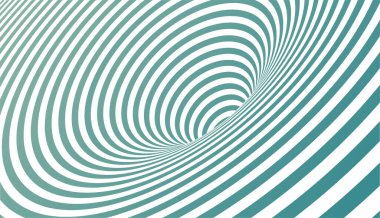 Vektör soyut 3D tünel hattı sanat arka planı. Fütürist teknoloji altyapısı için soyut çizgili illüzyon op sanat tasarım elementi.