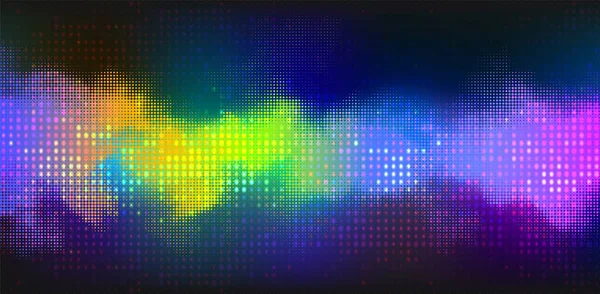 Vector Abstracte Psychedelische Achtergrond Met Vloeiende Heldere Kleuren Lijnen — Stockvector