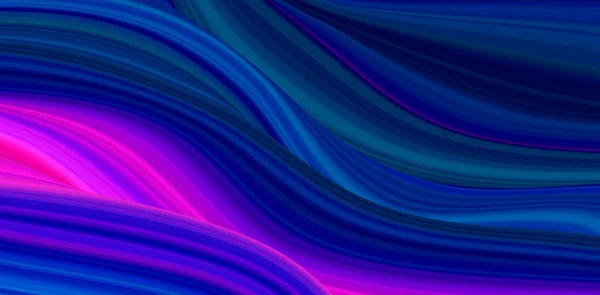 Векторный Абстрактный Цветовой Поток Мягкими Цветопередачами Слияние Синих Фиолетовых Тонов — стоковый вектор