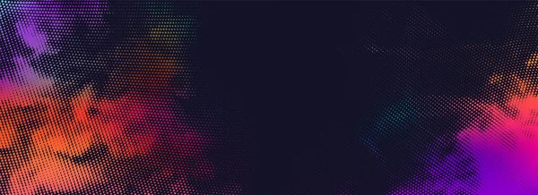 Abstrakter Vektor Farbenfroher Pixeliger Hintergrund Mit Violetten Und Orangen Farbtönen — Stockvektor