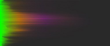 Doğrusal yarım ton grunge çok renkli lineart ile vektör soyut arkaplan. Parlak neon renkli sis. Geleceğin yaratıcı arızası.