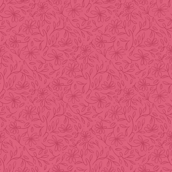 Çiçek karalamak ve dış hatları pürüzsüz desen arkaplanı