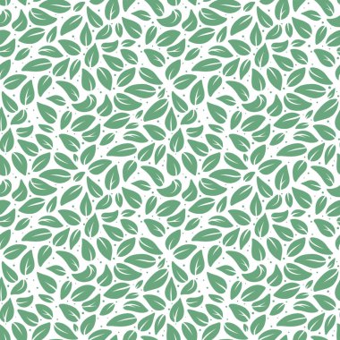 Basit yeşil yaprak pürüzsüz desen arkaplanı