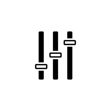 ses eşitleyici simgesi, vektör illüstrasyonu.