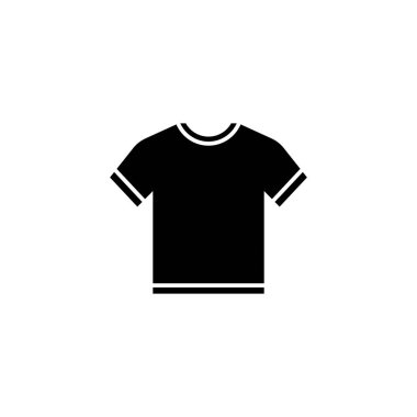t-shirt simgesi, vektör illüstrasyonu.