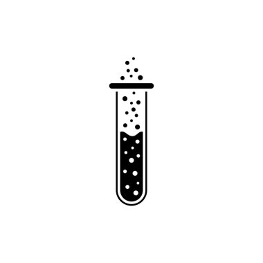 Chemical flask test tube icon vector illustration.