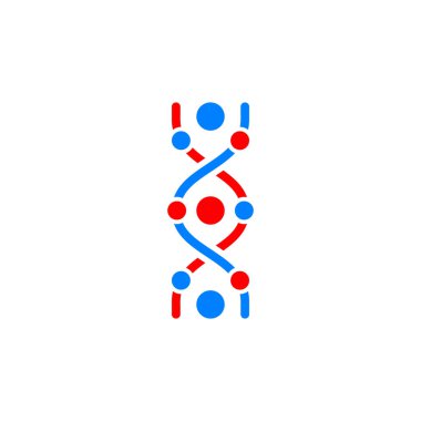 DNA molecule vector icon illustration design.