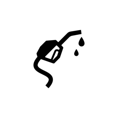 Benzin istasyonu pompası vektörü izole edilmiş simgesi.