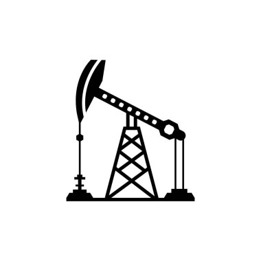 Petrol kuyusu ikon vektör çizimi.