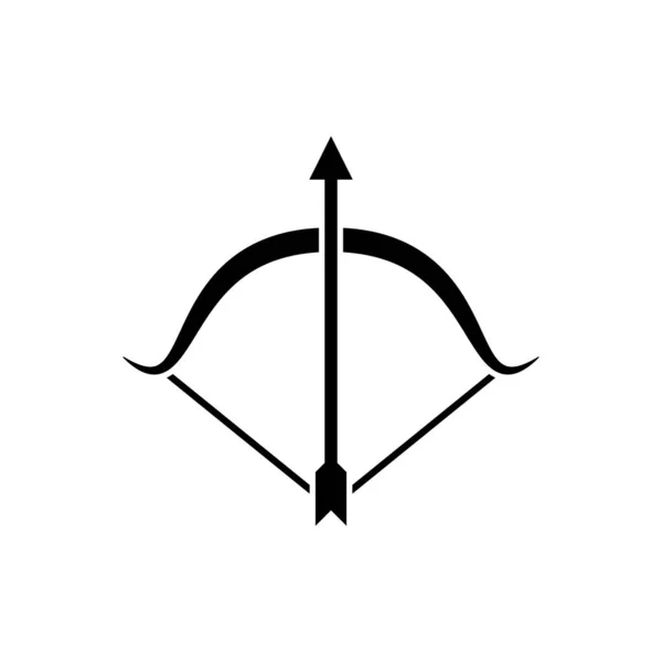 Yay ve ok vektörü izole edilmiş simge.