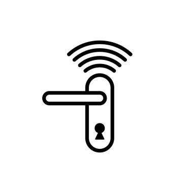 Kablosuz kilit, vektör izole simgesi.