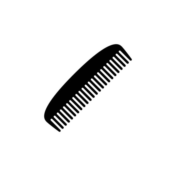 Hairbrush comb vector isolated icon.