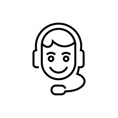 Servis baş vektör doğrusal simgesini destekle.