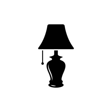 Tablo lambası vektörü izole edilmiş simge.