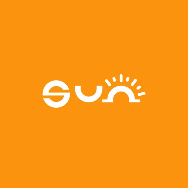 Güneş harfi logo tasarımı.
