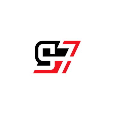 97 numara soyut logo tasarımı.