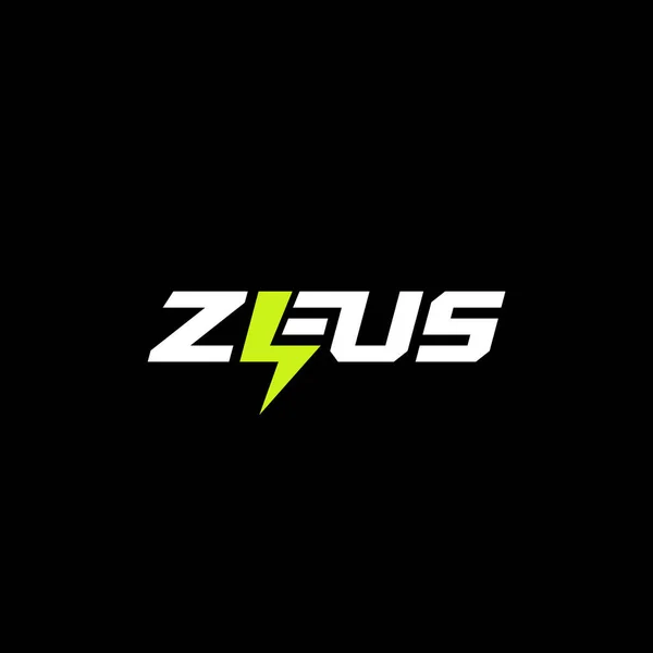 Zeus kelime işaretleri şirket logosu tasarımı.