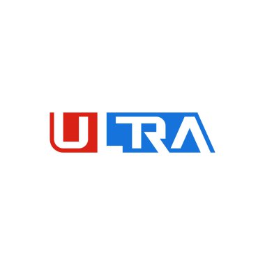 Ultra metin tipografisi, negatif uzay logosu tasarımı.